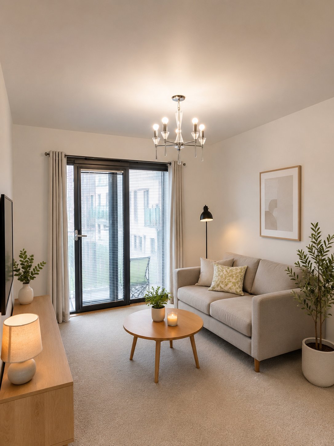 Inside 1-bed apartment, Millais House (no. 2)